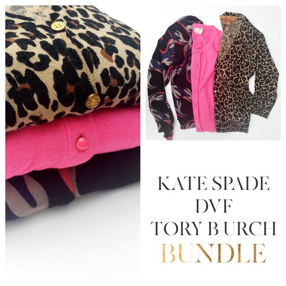 kate spade Sweaters - Kate Spade, DVF, Tory Burch Cardigans BUNDLE